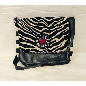 Silver Plum Shoulder Bag, Handcrafted, BOHO Whimsey, EUC Grandma, Unique